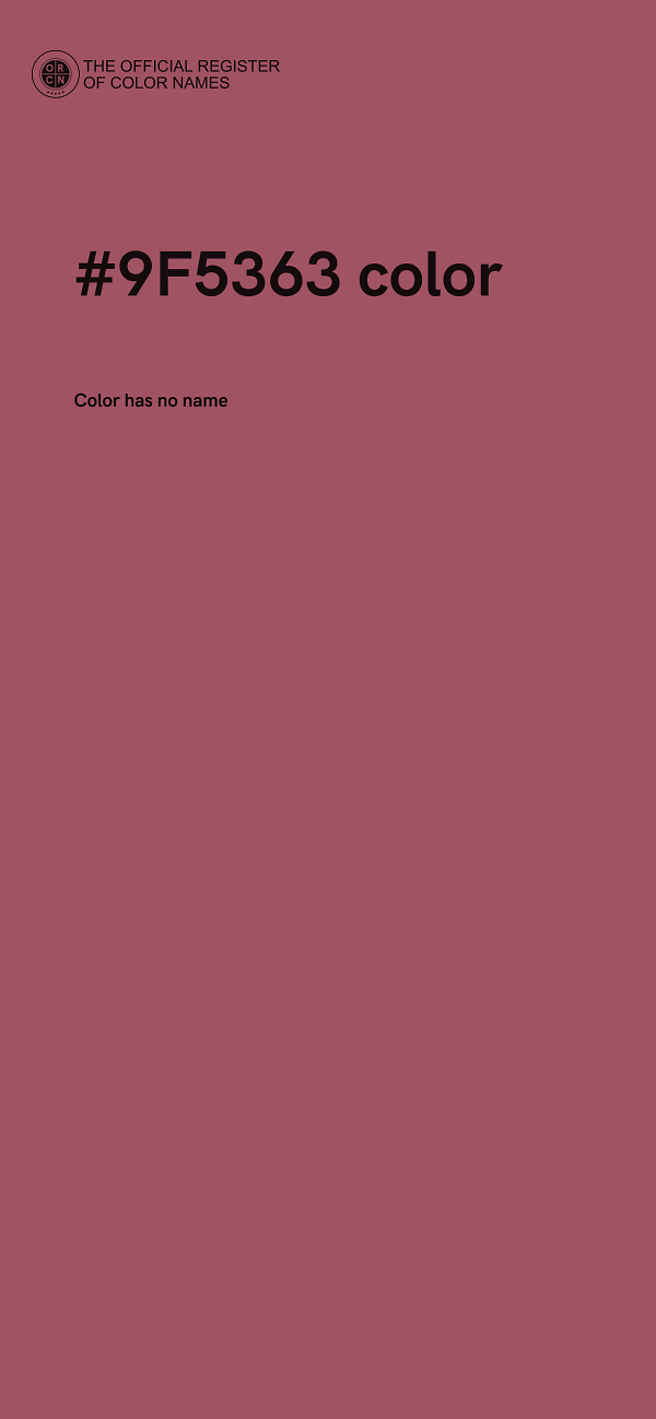 #9F5363 color image