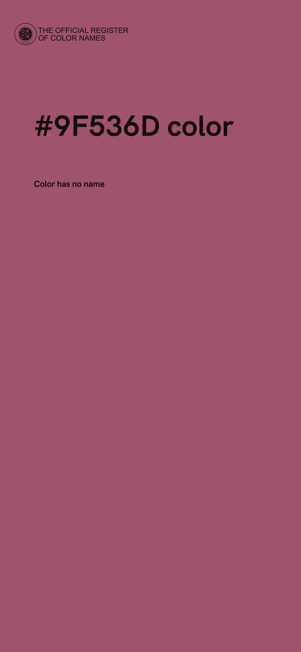 #9F536D color image