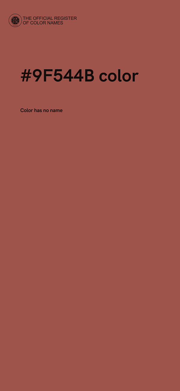 #9F544B color image