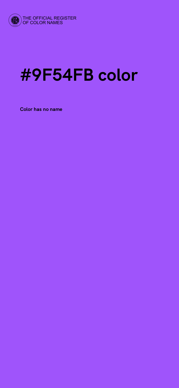 #9F54FB color image