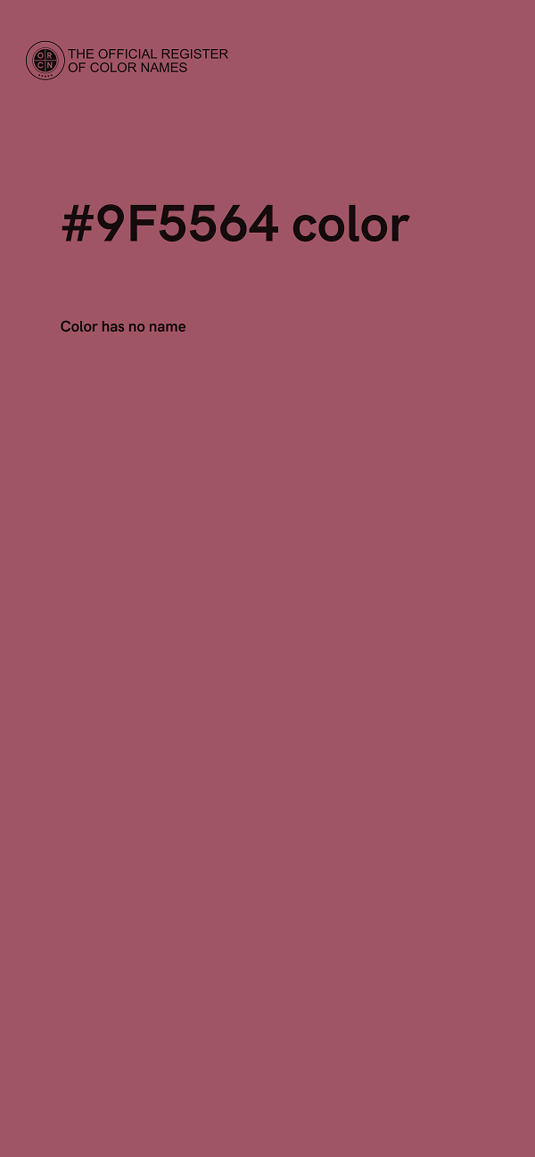 #9F5564 color image