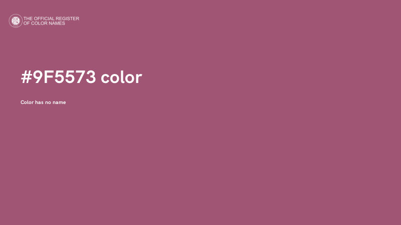#9F5573 color image