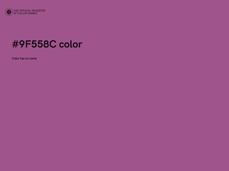 #9F558C color image