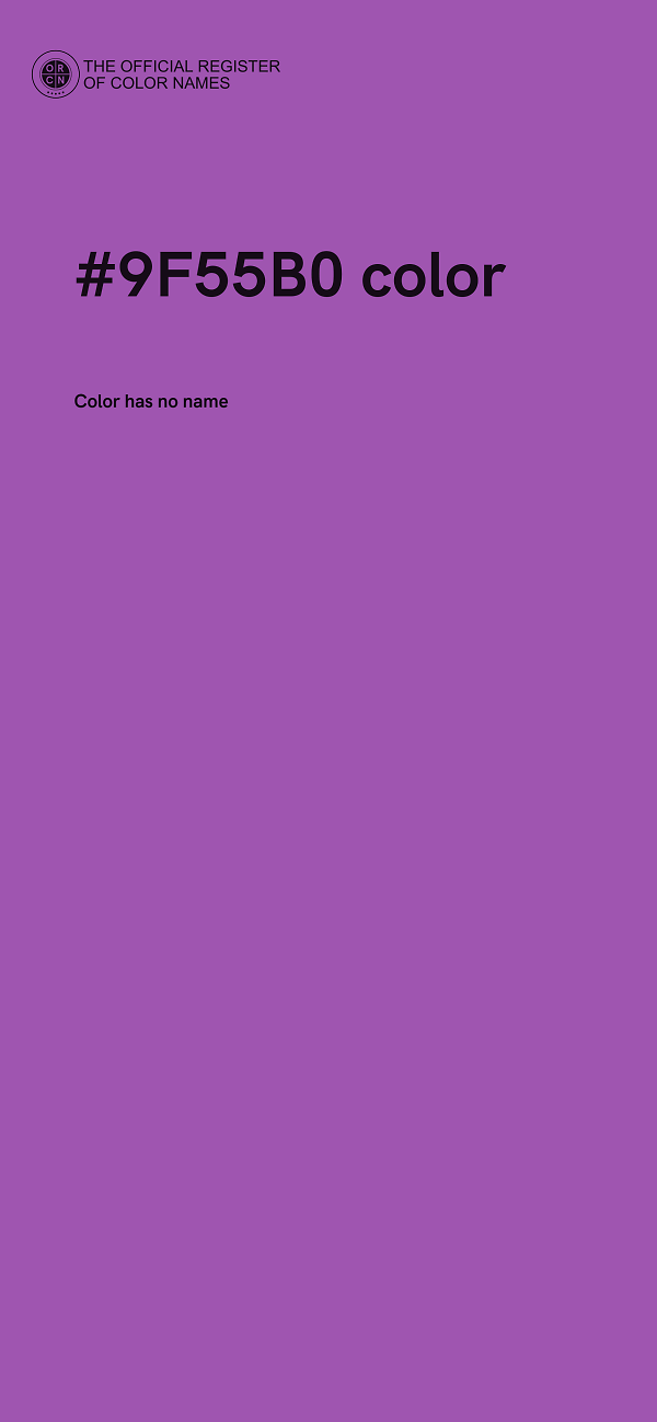 #9F55B0 color image