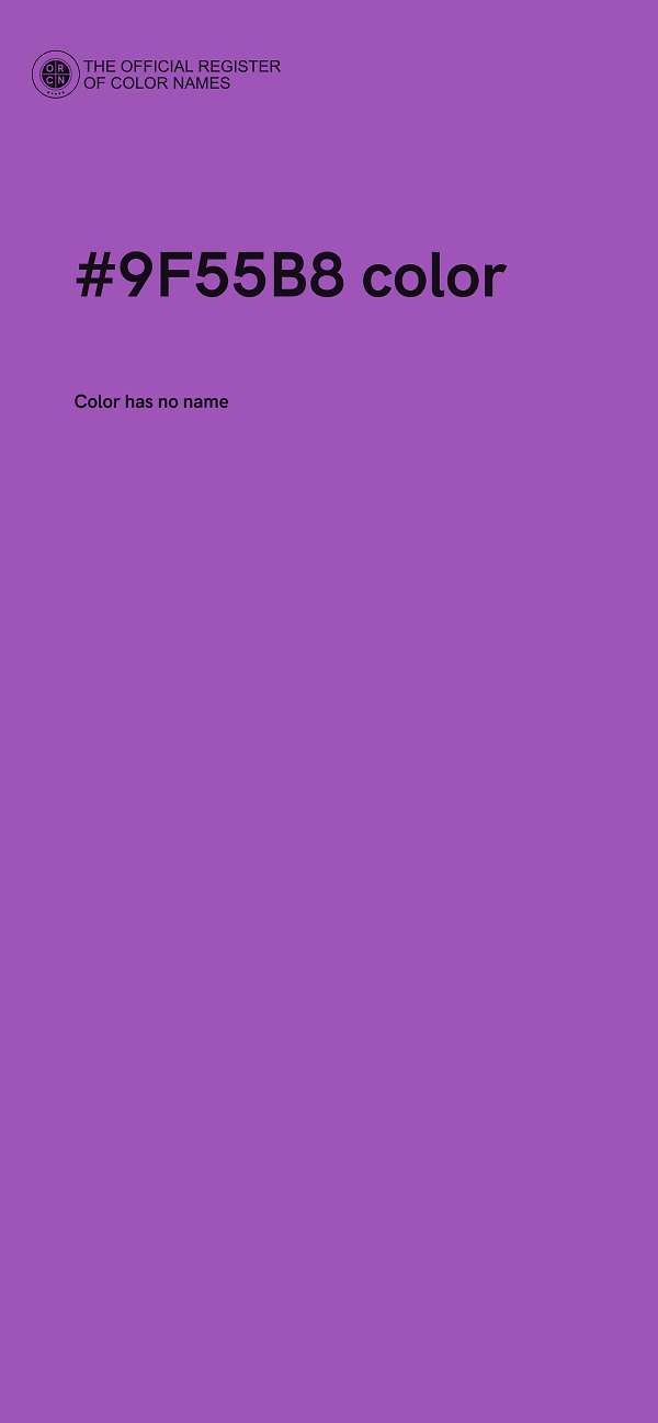 #9F55B8 color image