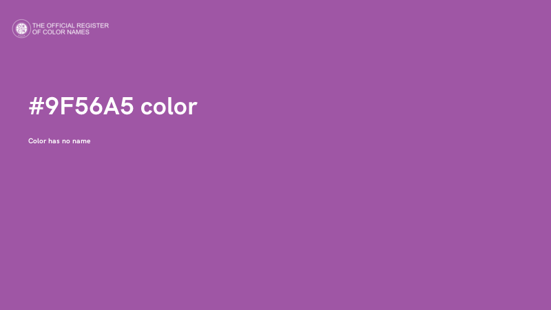 #9F56A5 color image