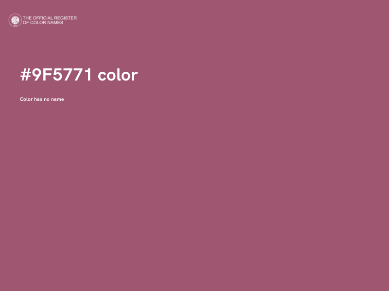 #9F5771 color image