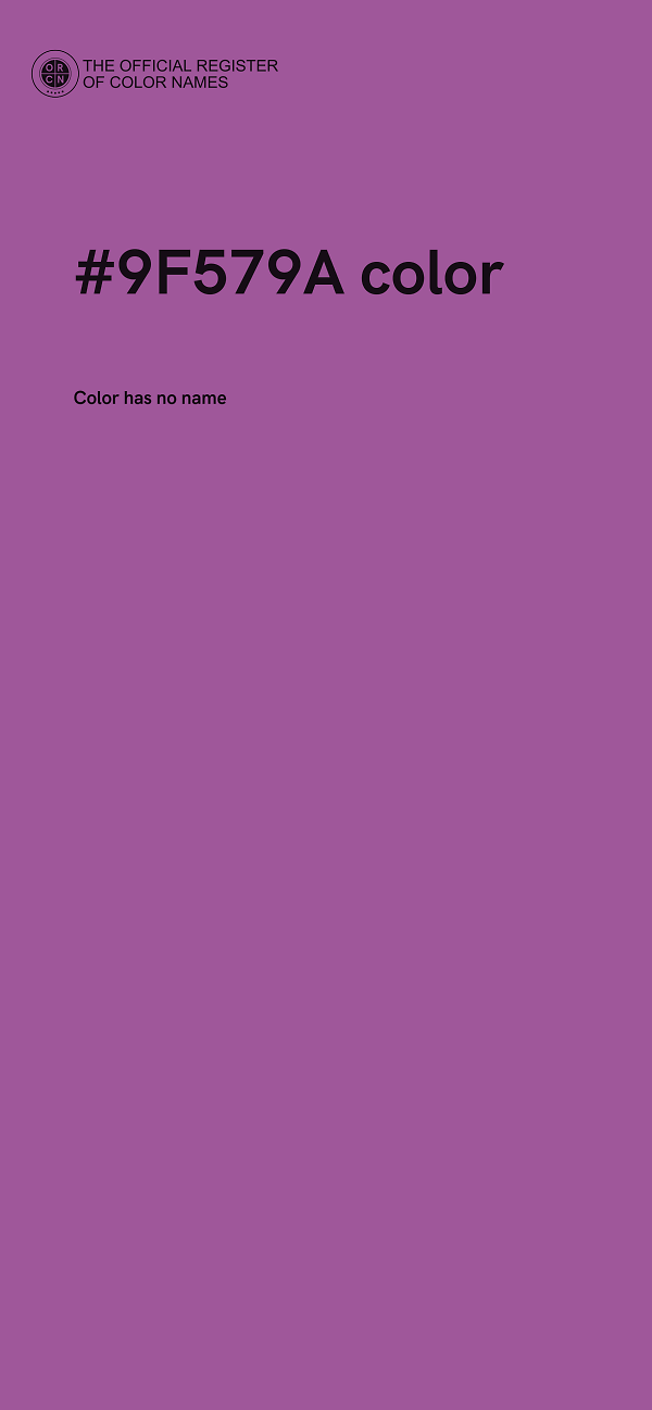 #9F579A color image