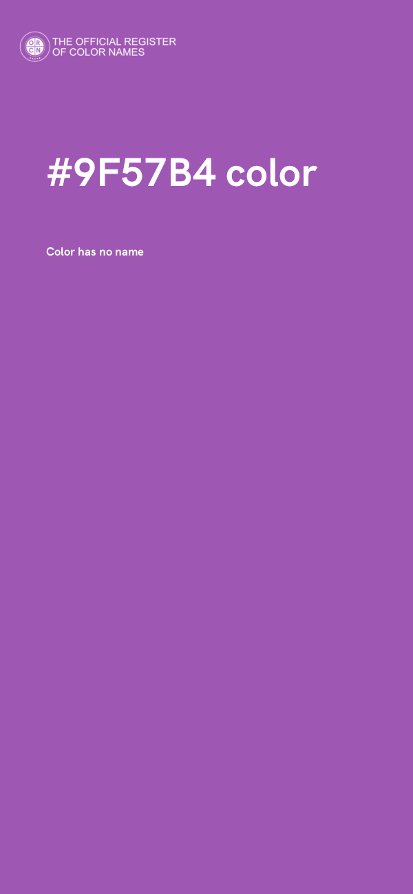 #9F57B4 color image