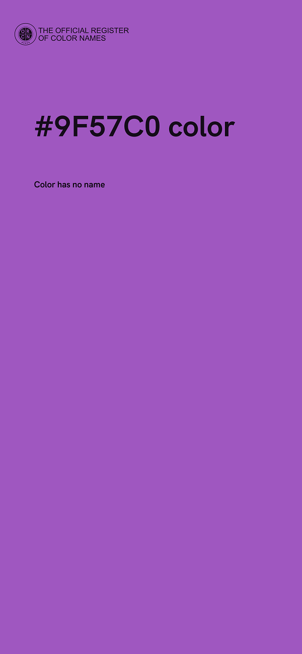 #9F57C0 color image