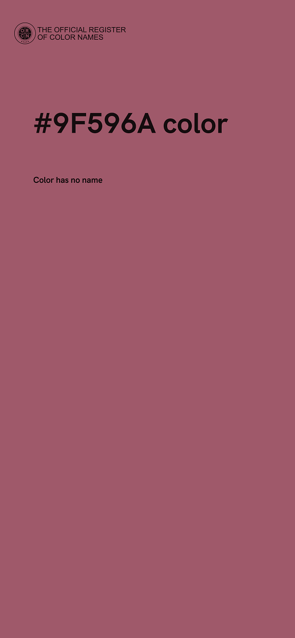 #9F596A color image