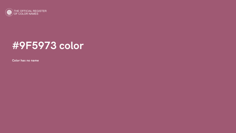 #9F5973 color image