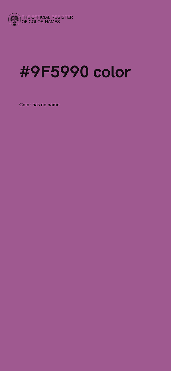 #9F5990 color image