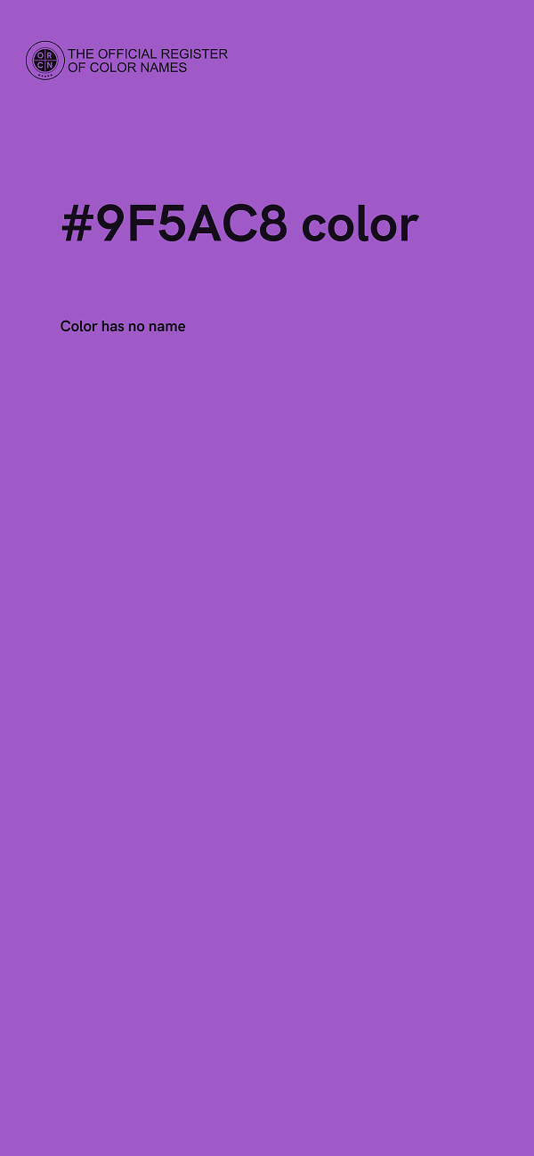 #9F5AC8 color image