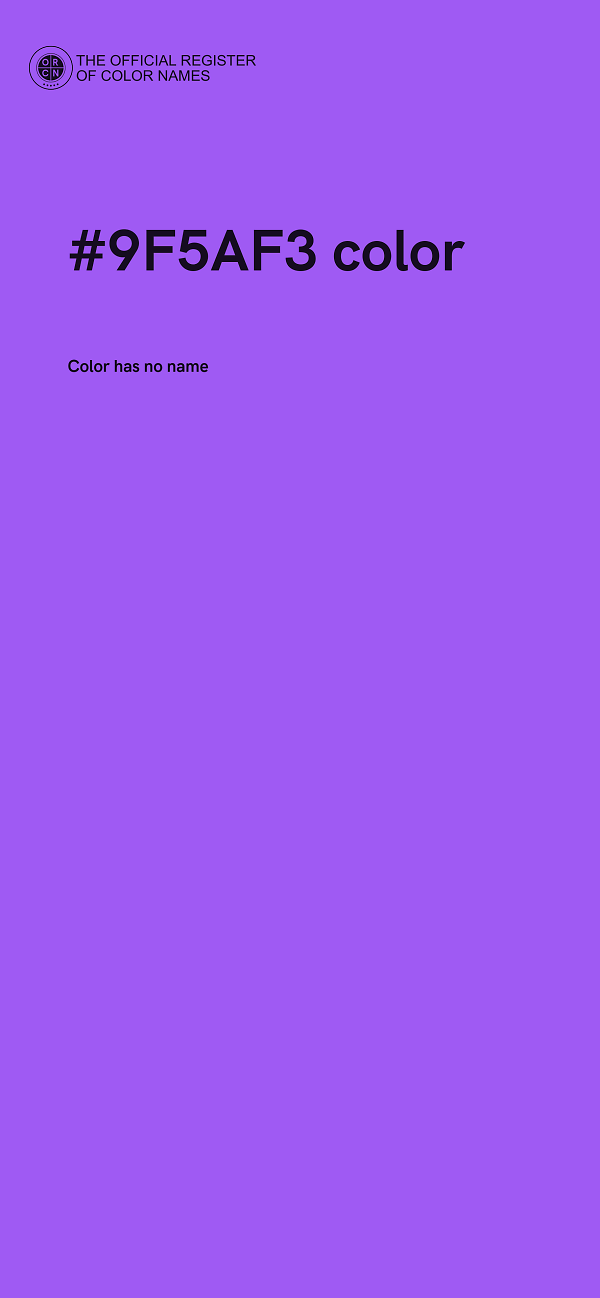#9F5AF3 color image