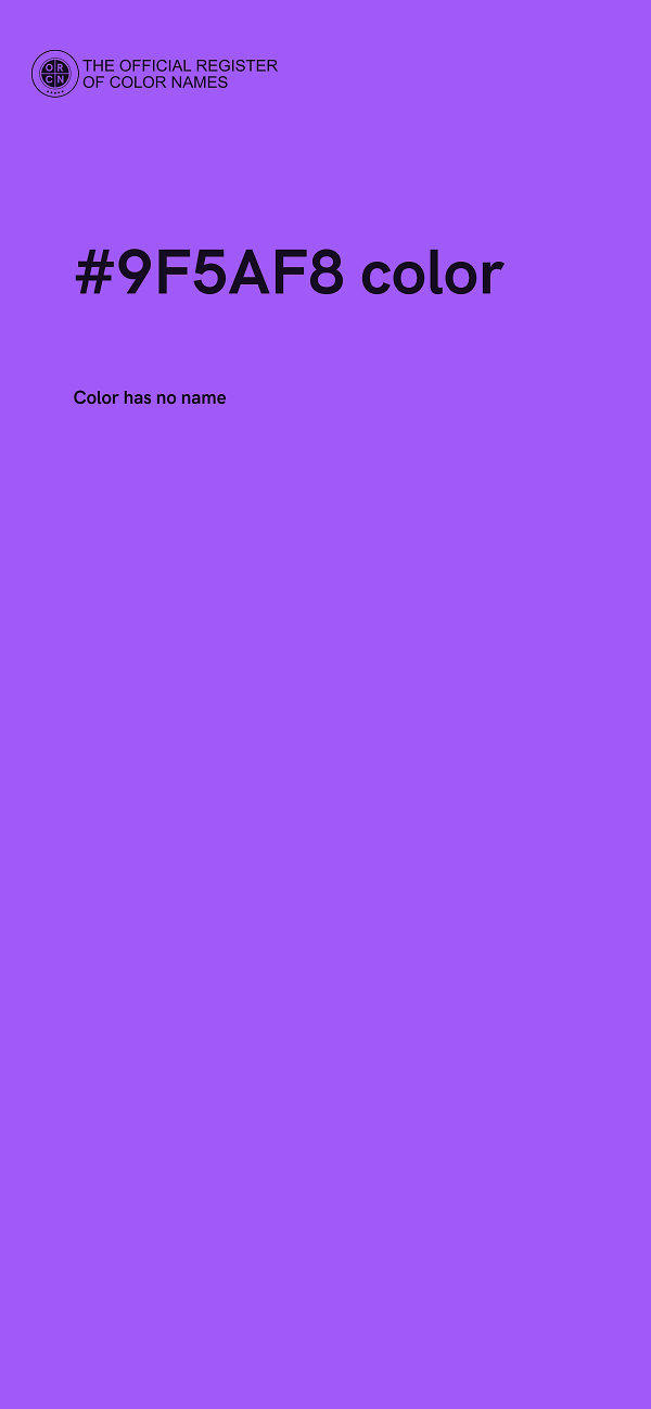#9F5AF8 color image