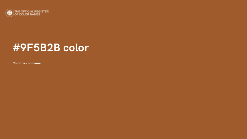 #9F5B2B color image