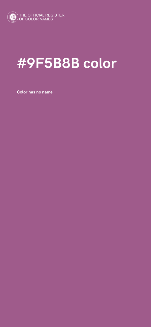 #9F5B8B color image