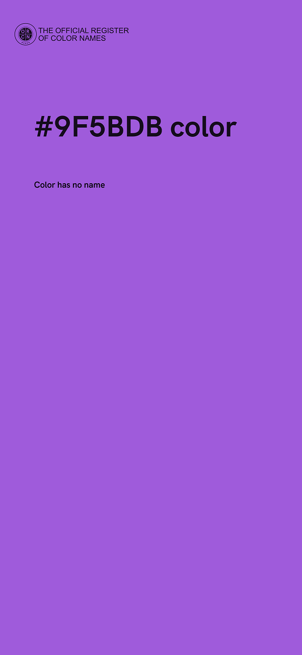 #9F5BDB color image