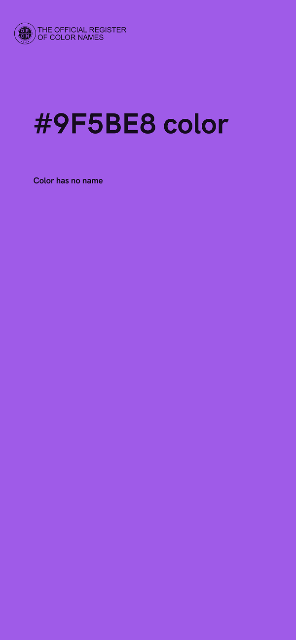 #9F5BE8 color image