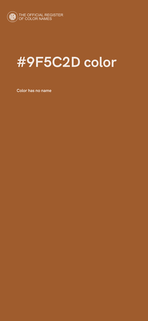 #9F5C2D color image