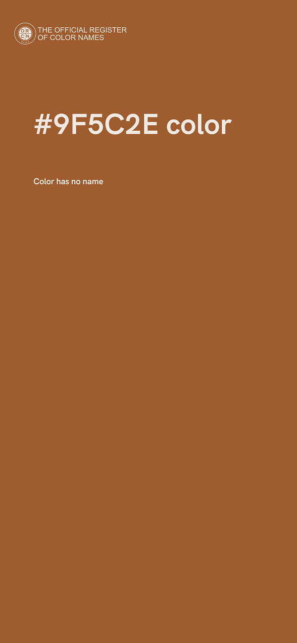 #9F5C2E color image