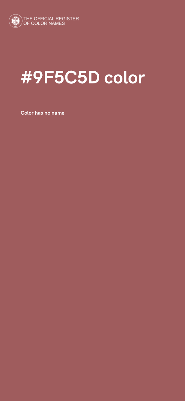 #9F5C5D color image