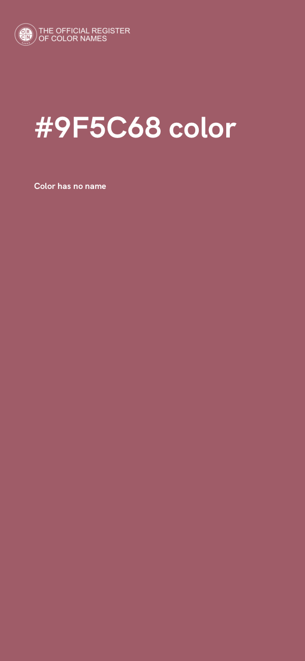 #9F5C68 color image