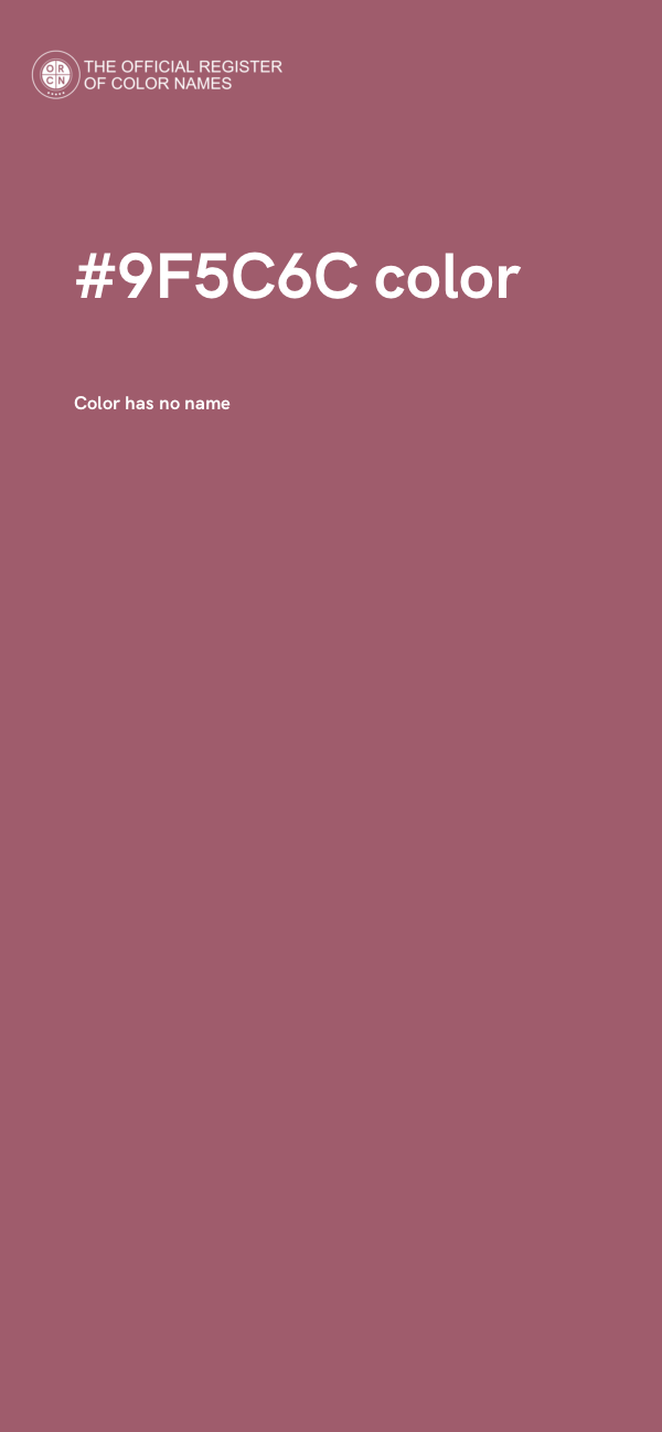 #9F5C6C color image