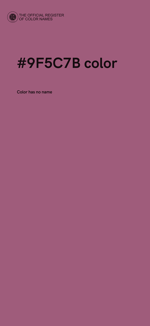 #9F5C7B color image