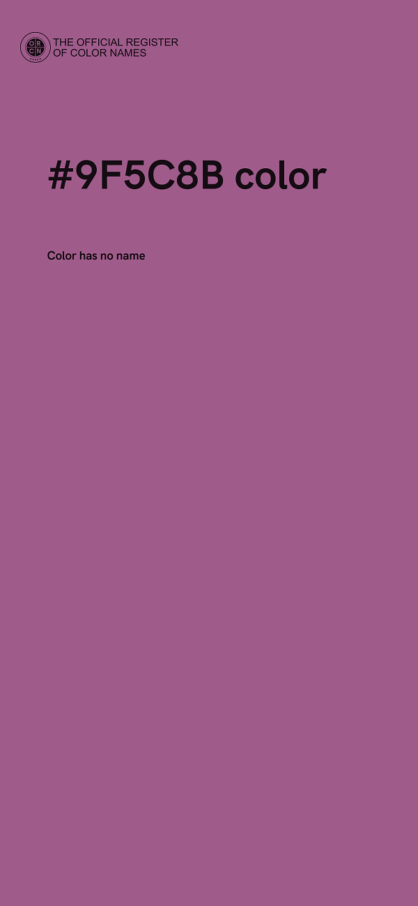 #9F5C8B color image
