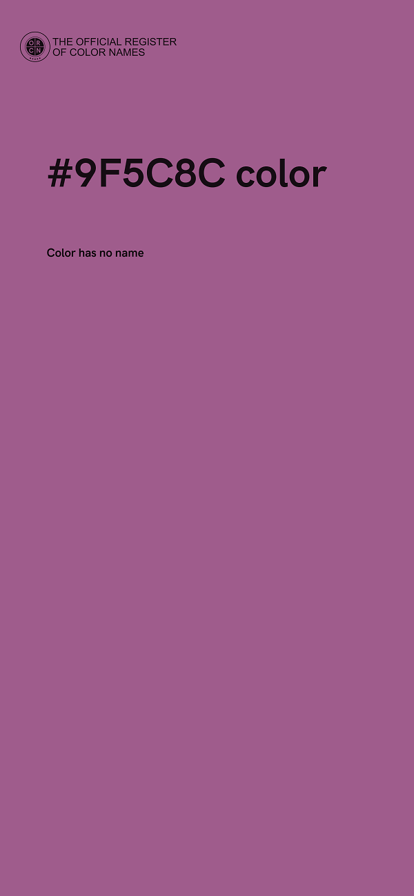 #9F5C8C color image