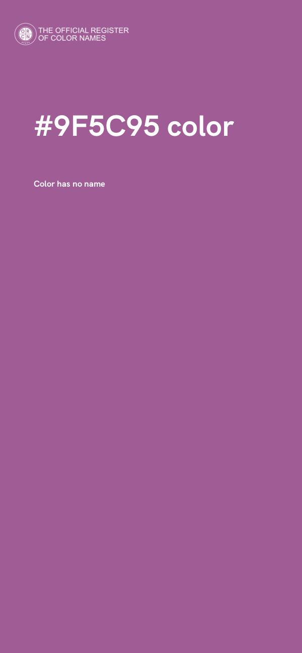 #9F5C95 color image