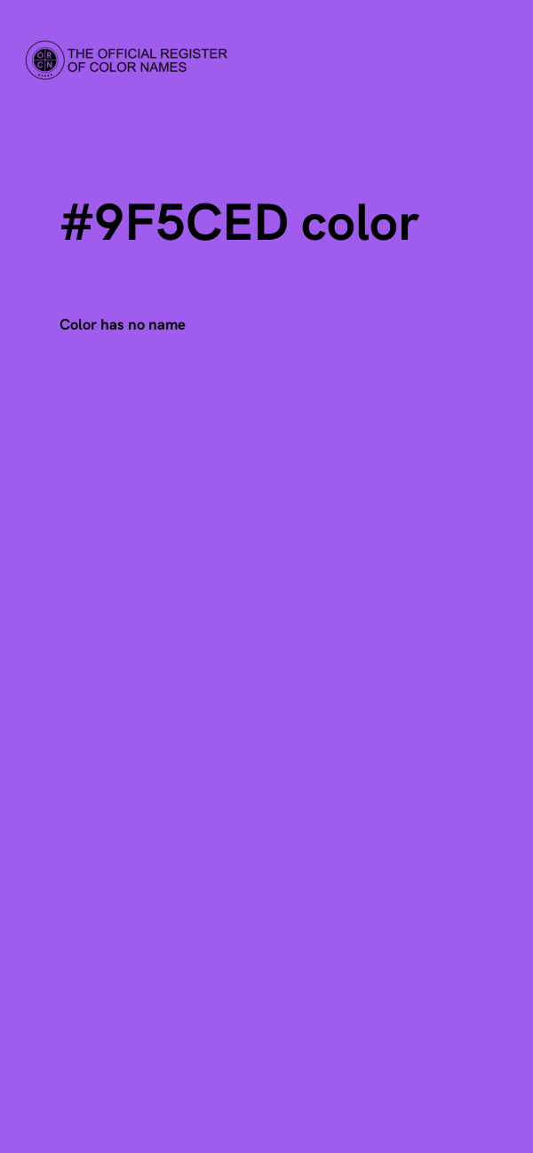 #9F5CED color image