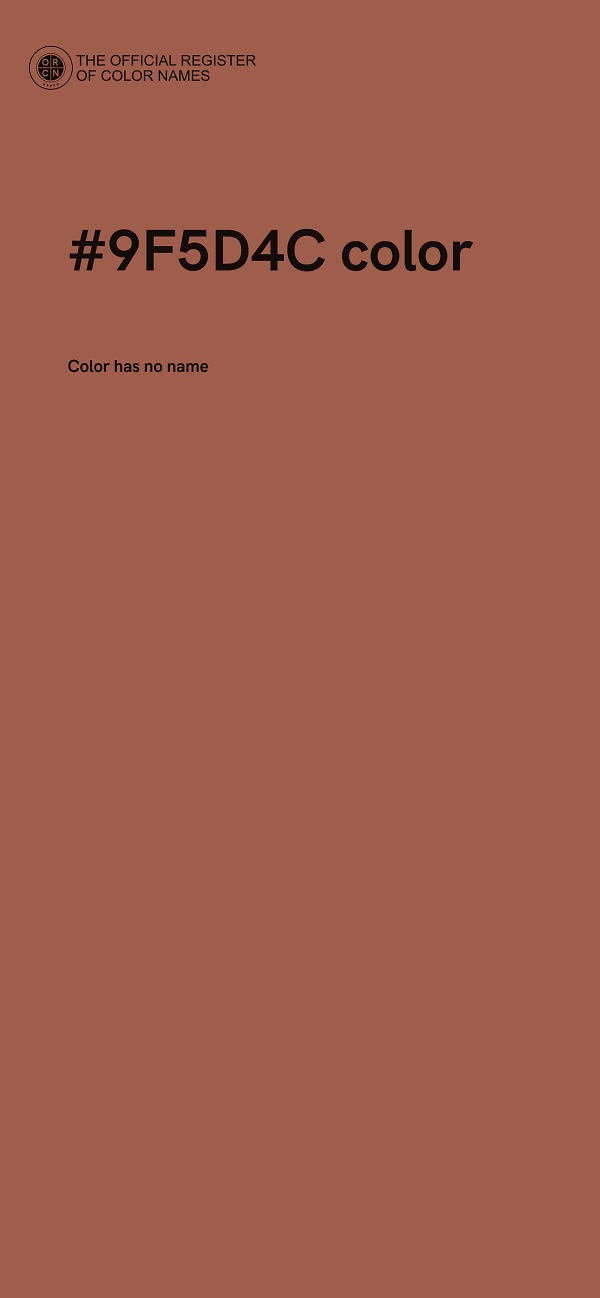 #9F5D4C color image