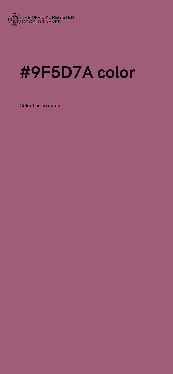 #9F5D7A color image