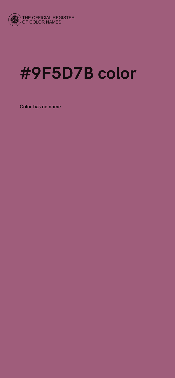 #9F5D7B color image