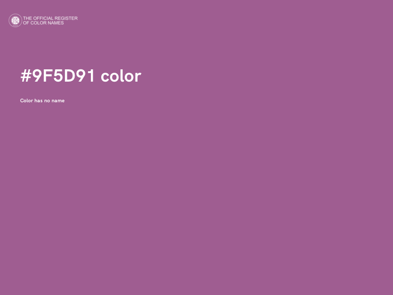 #9F5D91 color image