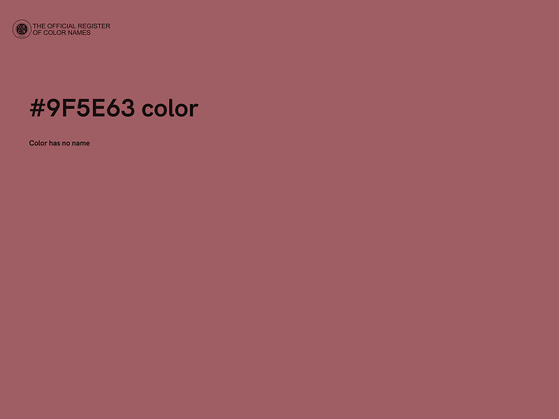 #9F5E63 color image