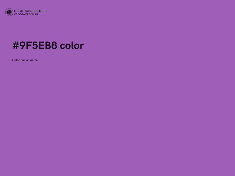 #9F5EB8 color image