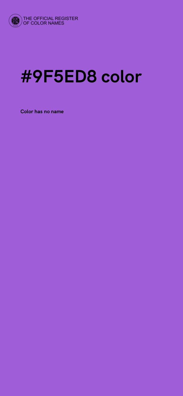 #9F5ED8 color image