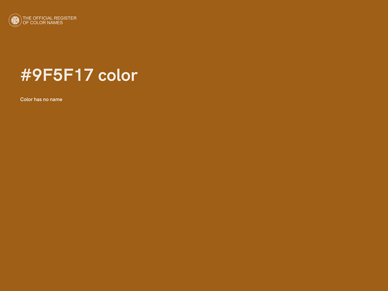 #9F5F17 color image
