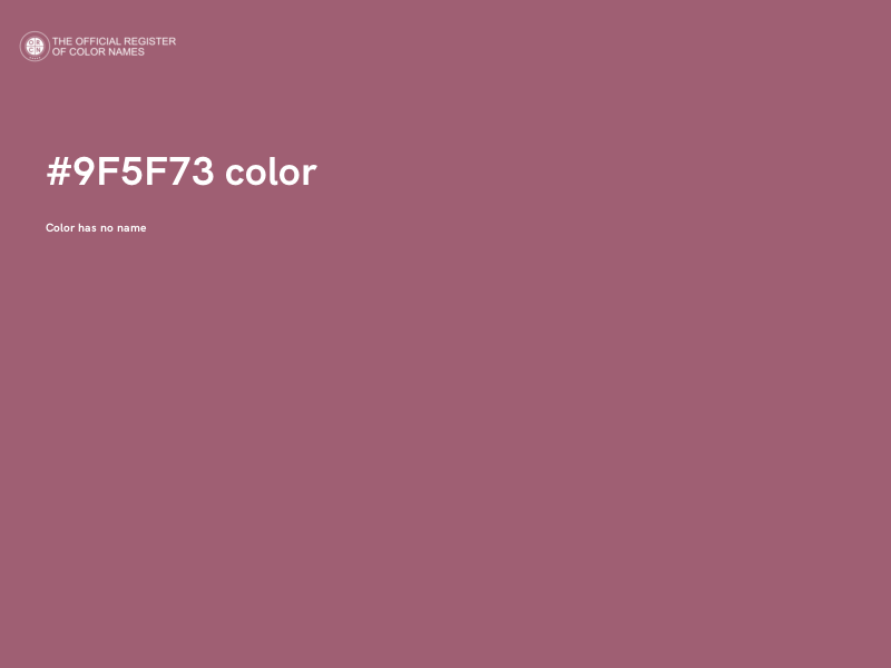 #9F5F73 color image