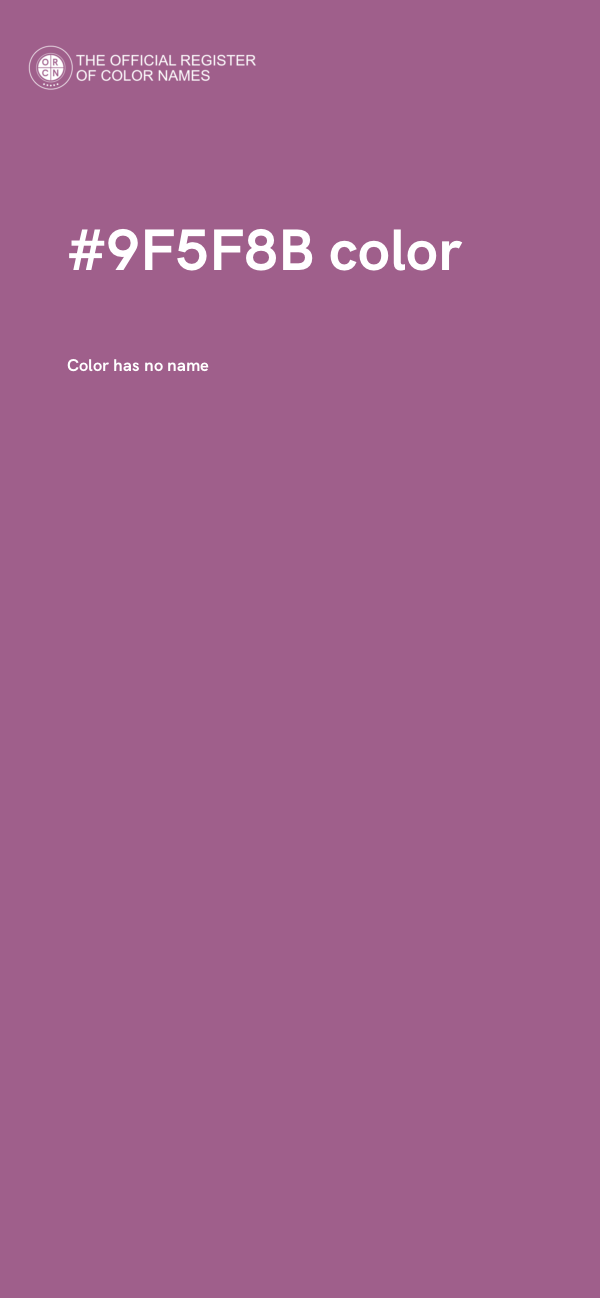#9F5F8B color image
