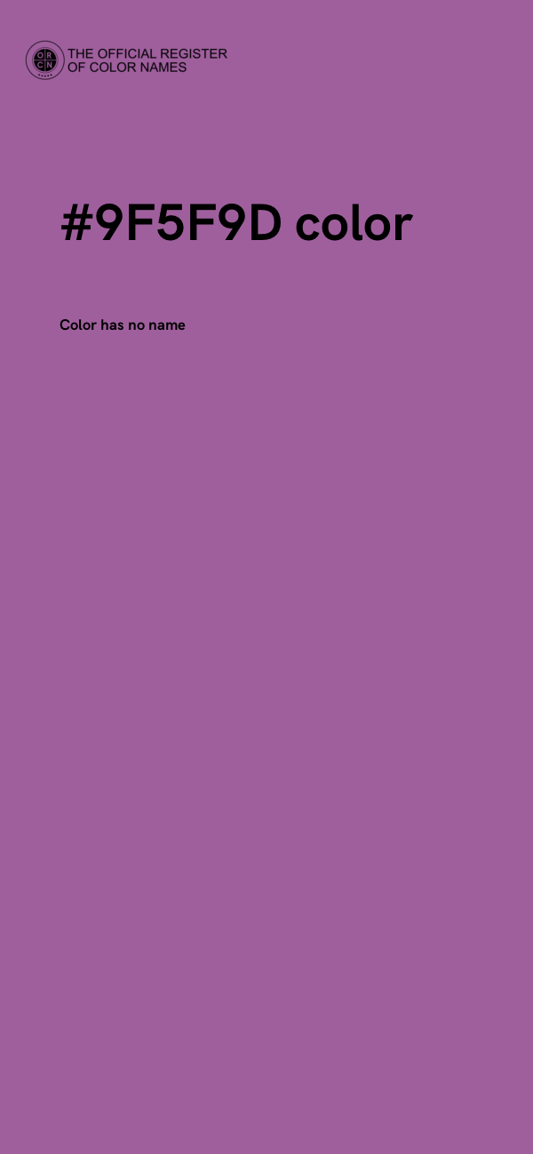 #9F5F9D color image