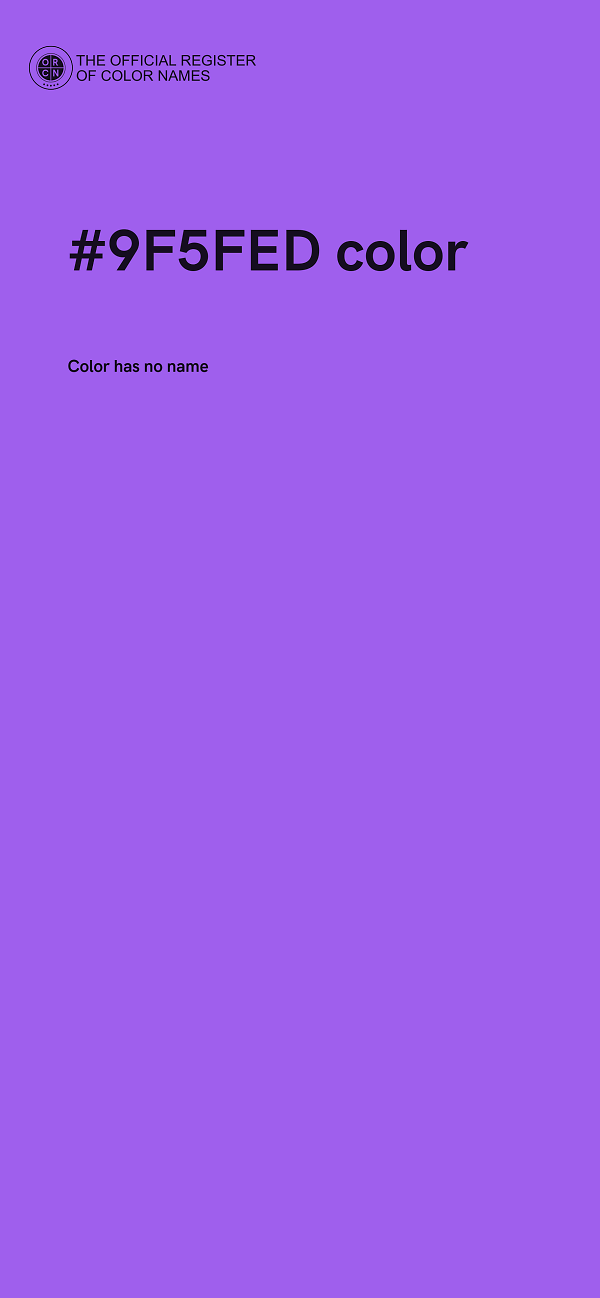 #9F5FED color image