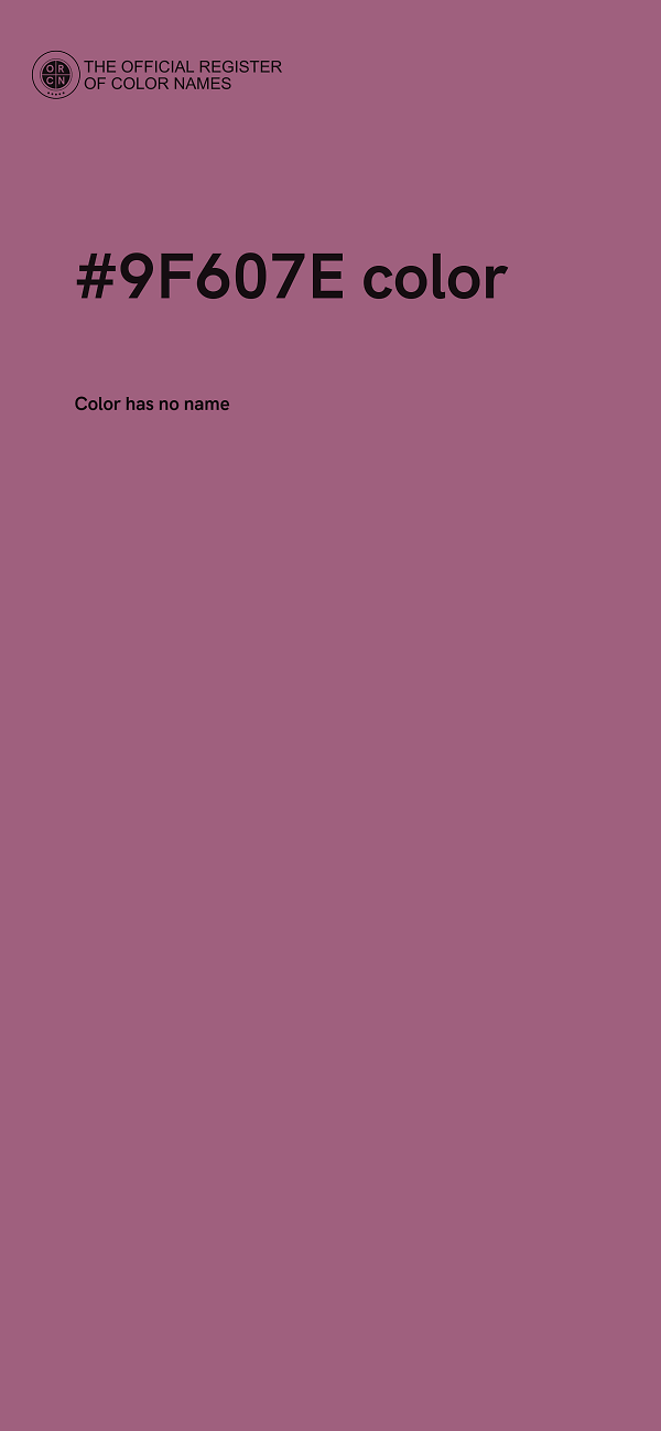 #9F607E color image
