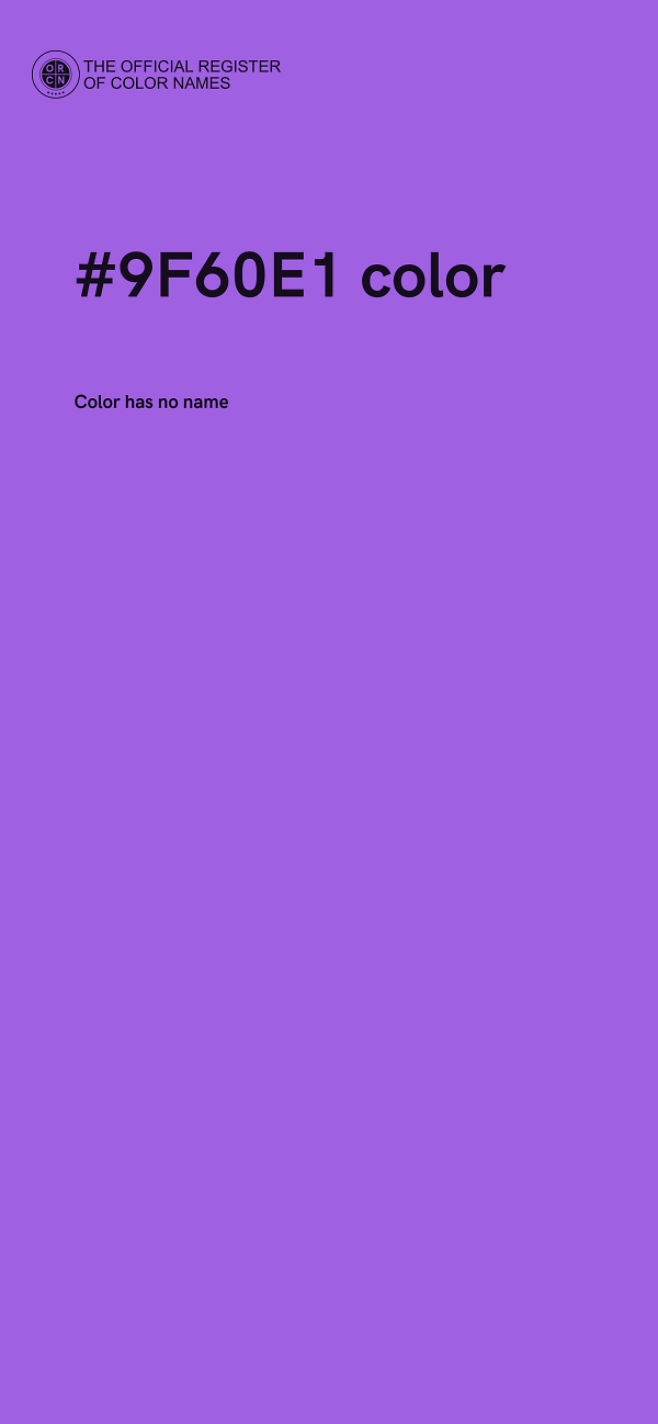 #9F60E1 color image