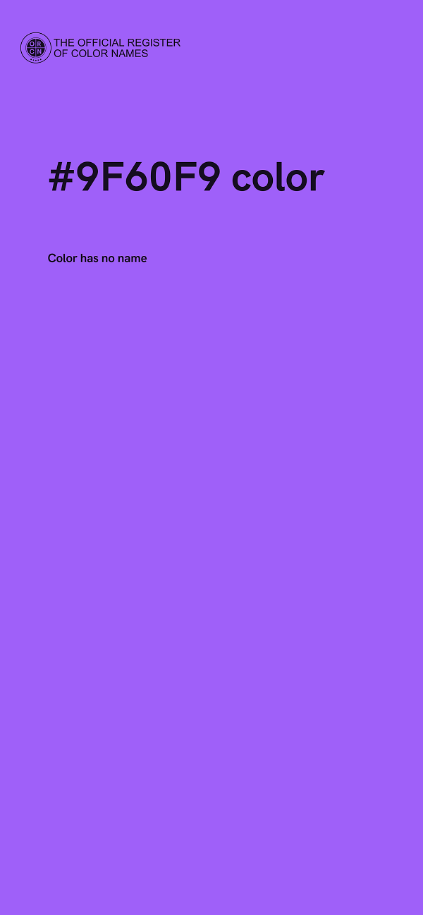 #9F60F9 color image