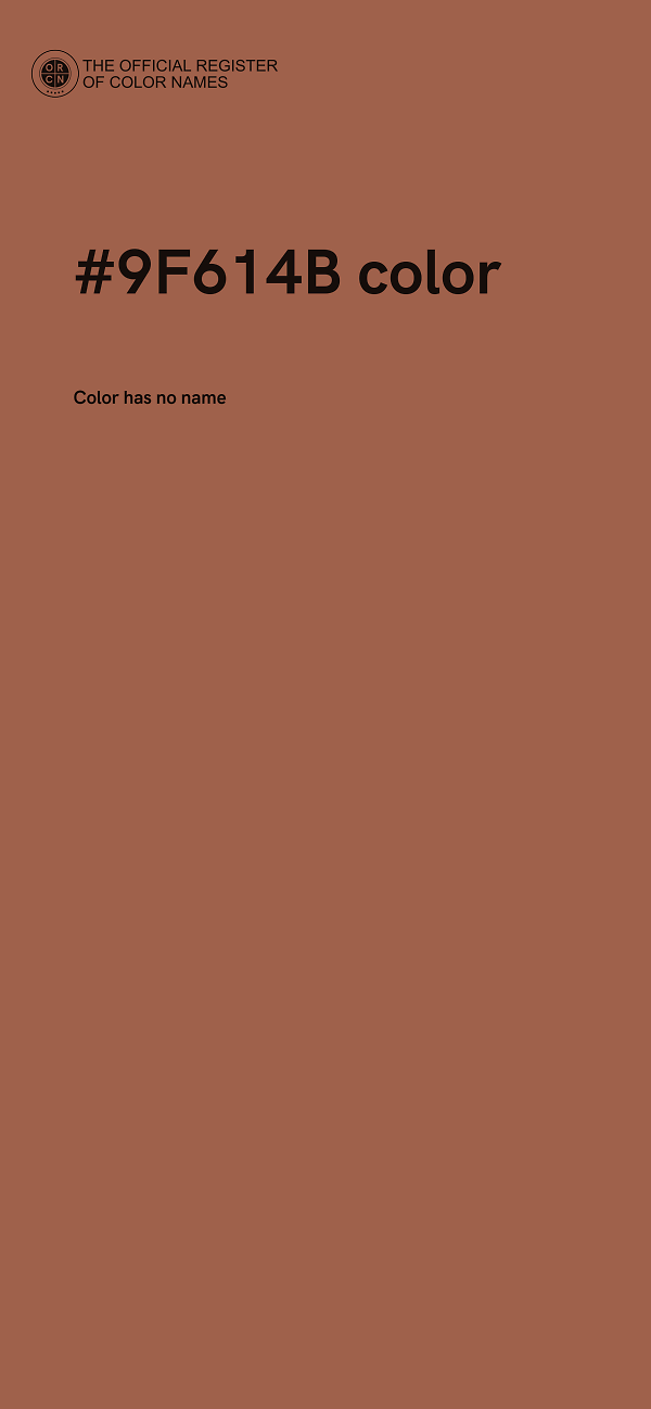 #9F614B color image